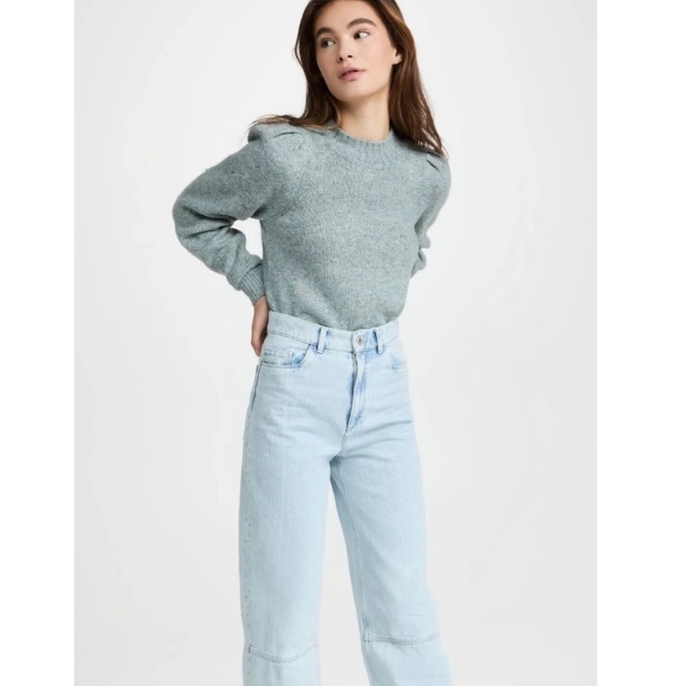 Faherty Light Blue Crew Neck Sweater - Picture 3 of 11